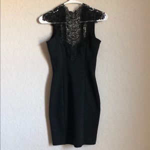 LULUS black lace mini dress